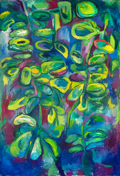 Jade Stream - a Paint Artowrk by Darren  Singer